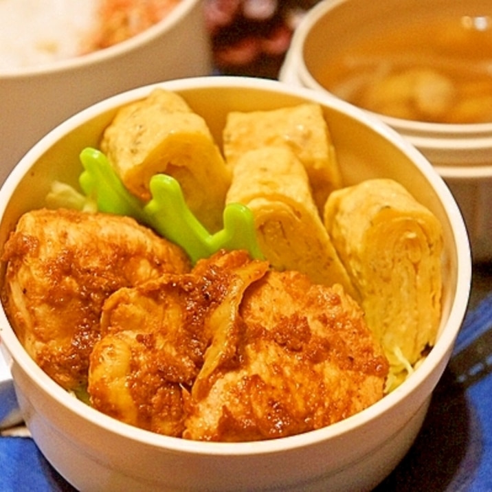 お弁当のおかず★鶏胸肉のカレー風味ケチャップ炒め